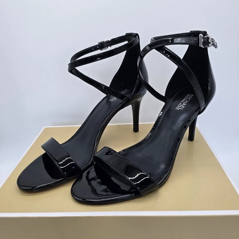 Michael Kors Black Strappy Heels